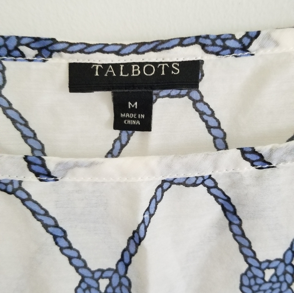 Talbots Tunic Top silk blend - Picture 2 of 5